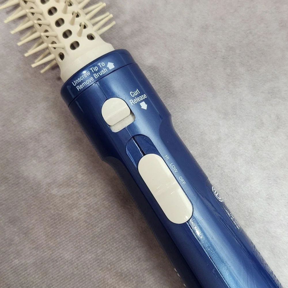 Helen of Troy Professional Hot Air Brush Model 6074 Blue 250W Curl Release